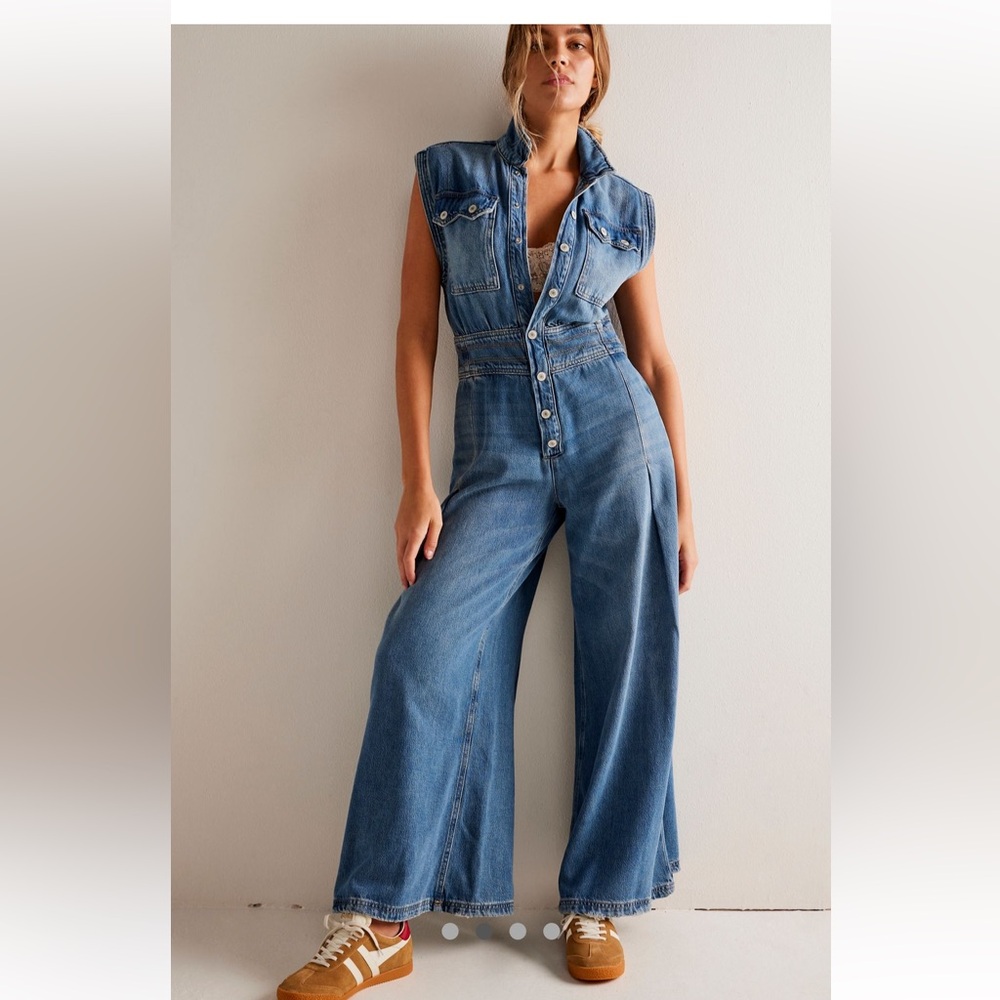 Free People CRVY badlands overalls